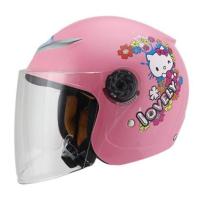 春秋冬季四季通用安全帽摩托车电动车宝宝男童小童小孩儿童头盔 粉色KT猫
