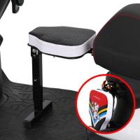 电动车前置折叠座椅电摩托大踏板车前置折叠宝宝儿童安全座椅 摩的黑色单做无礼品