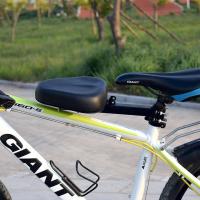 电瓶车前置儿童座椅可折叠踏板车小孩坐垫电动自行车宝宝婴儿坐椅 黑色单座