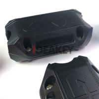 适用于铃木UY125 改装摩托车保险杠防摔块保护杠防磨胶防摔杠配件 22MM管径-黑色[一个]