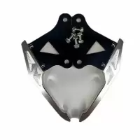电摩M3M5小猴子改装后扶手摩托车小怪兽铝合金把手尾架电动车尾翼 银色M3M5 后扶手送螺丝