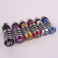 小龟电动车摩托车小牛弹簧折叠脚踏电摩改装件祖玛后脚蹬踩脚 弹簧脚踏一个价(颜色备注)