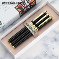 英雄钢笔A06三支装学生练字专用钢笔男女士高档签字书写高档商务 亮黑色[3支装] 0.38mm[暗尖钢笔]