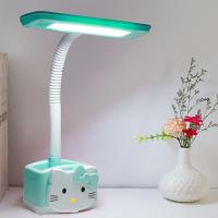 LED台灯护眼学习书桌学生写字宿舍卡通卧室插电床头补光阅读灯 店长推荐蓝色(插电款)