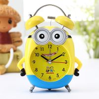 儿童闹钟卡通会说话男生叫懒虫起床学生可爱男女孩卧室专用闹表 小黄人调皮(打铃声音)