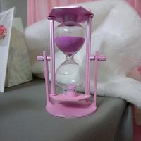 生日礼物梦幻城堡水晶球沙漏音乐盒送男女朋友闺蜜老师节假日礼物 粉色30分钟沙漏配件 安全包装