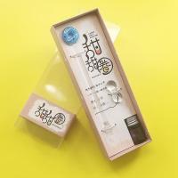 玻璃笔墨水星空水晶笔玻璃钢笔沾水笔学生渐变色樱花蘸水笔套装 甜甜圈蓝花