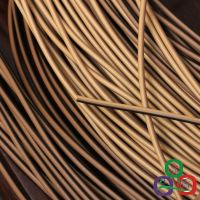 塑料藤条编织设计灯饰椅子茶几收纳筐修补翻新材料辅料 三色混色实心圆藤3毫米粗