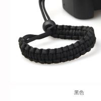 单反相机微单手腕带手绳手工编织伞绳防丢个性简约时尚 黑色