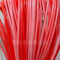 藤条编织材料PE藤线仿藤 美术课编织篮子花瓶灯饰DIY手工塑料藤条 渐变红色 圆实心2.5毫米