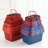 采摘篮水果篮子手提塑料篮草莓篮杨梅篮樱桃篮枇杷蓝橘子篮桑葚篮 红色 1.5斤10个