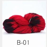 大把段染晴纶线中粗毛线手编渐变色毛线手工diy编织棉鞋勾鞋 B-01