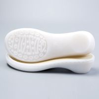 (中高跟)直供质高价优防滑耐磨中高跟鞋底水晶织女手工编织鞋底 白色鞋底加四季鞋垫 35