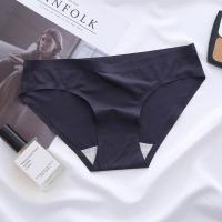 会呼吸的面膜内裤裸感无束缚一片式超薄透气柔软无痕冰丝少女裤头 黑色 M 70-100斤