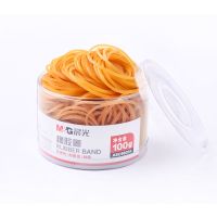 晨光橡皮筋乳胶圈办公文具财务用品牛皮筋橡皮圈100g不易断橡胶圈 一桶