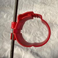 [100个装]中央空调管卡秒扣新风吊挂卡pvc水管抱卡8厘丝杆 红色 45*3.5cm50个