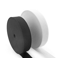 加厚扁宽松紧带橡皮筋DIY衣服裤腰松紧 沙发坐垫黑白色弹力绳带 白色 宽1.5cm长10米