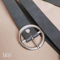 隐形懒人腰带无痕松紧裤带牛仔裤百搭ins风免打孔男女裤带橡筋带 女士黑色皮带(特价款)