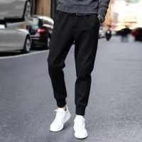 2021牛仔裤男九分休闲裤美式复古宽松直筒工装裤潮牌阔腿哈伦小脚 黑色0 S