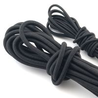 绳子穿躺椅的牛筋绳子加粗橡皮绳松紧带圆形辅料高弹力裤子橡皮筋 2mm黑色10米