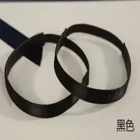 免安装放掉跟珍珠束鞋带弹性松紧束鞋带高跟鞋放掉跟免粘贴束鞋带 绸面黑色