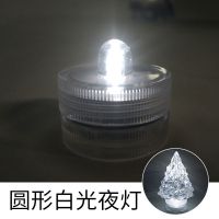 古蝉凰水晶滴胶diy套装手工材料圣诞树LED彩灯小夜灯3D立体模具 圆形白光