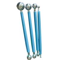 热缩片丸棒粘土丸棒发簪花瓣DIY工具4支装超轻粘土软陶制作彩泥 蓝色4支装