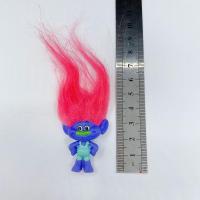 巨魔精灵娃娃配件长发玩偶魔发人偶滴胶树脂公仔diy填充饰品配件 6号娃娃[尺寸看图]