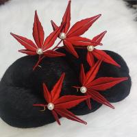 [九倾阁]枫叶缠花古风汉服发饰小u钗秋冬日常配饰发簪成品 一片叶子