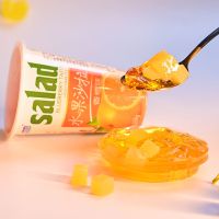 [大果冻]大杯果肉什锦果冻布丁水果沙拉168g草莓味儿童椰果果冻 香橙味168g 2杯