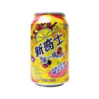 屈臣氏新品酷爽新奇士咸柠檬果冻汽水6罐装喝前摇10摇味道新奇 6罐装[喝前用力摇]