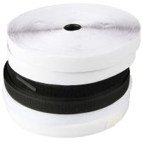 魔术贴强力双面带背胶粘扣勾面自粘带窗帘纱窗门帘子母贴粘贴条带 毛面 单盘25米(无背胶) 2厘米宽(白色)