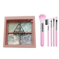 四色亮片夜光眼影盘珠光哑光大地色亮晶晶迷你小盒学生初学者ins 8#夜光眼影(新品) 眼影盘[赠刷]