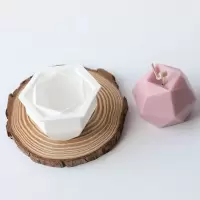 魔方蜡烛模具 diy香薰蜡烛圆球几何硅胶模具 大豆蜡手工材料 单孔菱面圆球