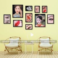 美容院装饰墙壁画美容店墙面装饰画美甲店纹绣美甲美睫墙壁挂画图 10框08黑框