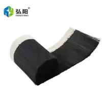 木工雕刻机吸尘罩毛刷防尘排尘除尘罩雕刻机毛刷条开料机毛刷配件 宽度70mm-1米(黑色毛刷)