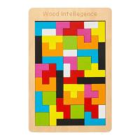 儿童益智力拼图七巧板玩具小学生一年级拼板幼儿园早教积木拼装板 俄罗斯方块