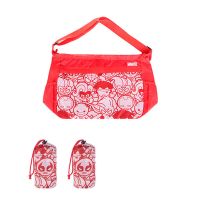 MINISO名创优品漫威折叠挎包单肩包大容量收纳轻便男女学生斜挎包 红色 均码