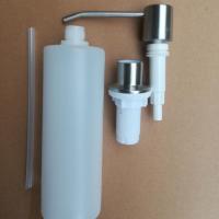 皂液器 厨房水槽 304不锈钢洗洁精瓶子洗菜盆石英石皂液器 洗涤器 拉丝款开孔25-35MM