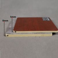 竹木纤维木饰面集成墙板护墙板装饰扣板电视背景隔墙批发全屋无缝 竹纤维5mm木饰面板