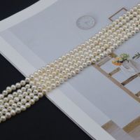 天然淡水珍珠diy耳饰吊坠项链挂坠发夹手链毛衣链珠散珠带孔配饰 6-7mm-(58颗左右)