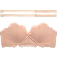内衣女小胸聚拢性感无钢圈美背文胸套装无痕胸罩收副乳上托调整型 粉肤色 单件 32/70 AB通杯
