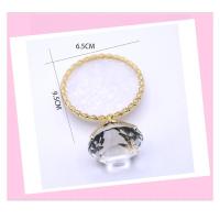 新款高颜值多功能质感美甲作品展示架金边仿玛瑙大钻美甲拍照道具 大钻展示框[个]