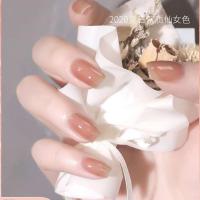 百变晶石猫眼胶2021年新款极光万能冰透色宽猫眼甲油胶美甲店专用 gg果冻柔棕-不含猫眼和磁铁 8ml