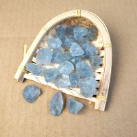 天然天青石原石毛料蓝色水晶矿石标本摆件扩香石鱼缸花盆水晶石头 天青石100克(1-2cm)