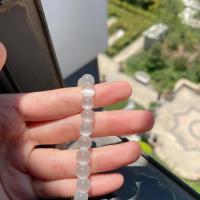 黑白配猫眼石水晶手链情侣8MM闺蜜少女款时尚百搭女款简约手串 白猫眼 6MM