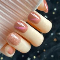 美甲贴片成品秋冬显白猫眼光疗假指甲穿戴甲片24片装指甲贴片工具