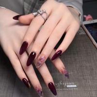 假指甲贴片美甲贴片甲片穿戴甲孕妇甲新娘美甲贴片甲片显白 S号