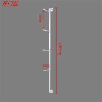 内衣挂钩文胸展示架铁艺内裤架上墙组合内衣店壁挂架胸罩架欧式 立柱一根[白色]
