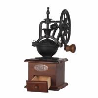 手摇磨豆机家用手动咖啡豆研磨机复古手磨咖啡机小型咖啡现磨粉器 摩天轮磨豆机[送量勺毛刷]